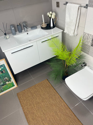 Doğal Sisal Brown Banyo Takımı