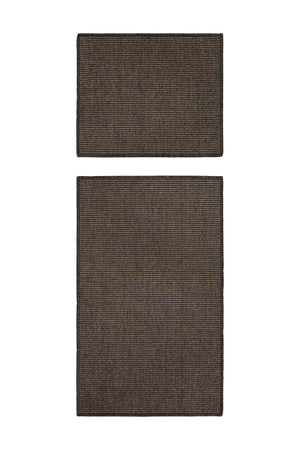 Doğal Sisal Anthracite Banyo Takımı