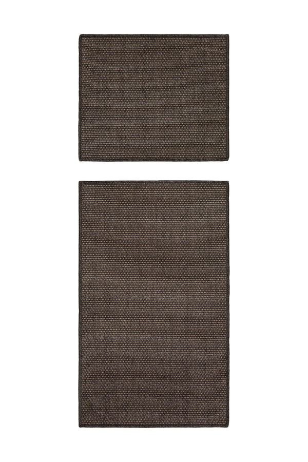 Doğal Sisal Anthracite Banyo Takımı