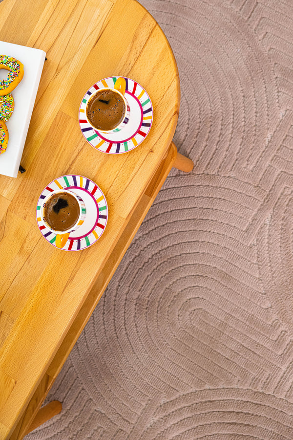 Valeria VL 03 Beige Bohem Desenli Salon Halısı