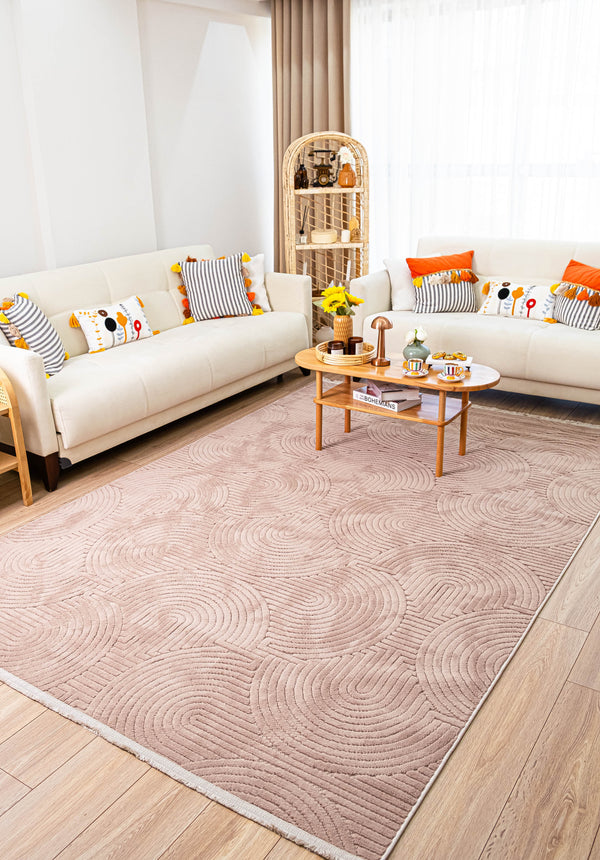 Valeria VL 03 Beige Bohem Desenli Salon Halısı