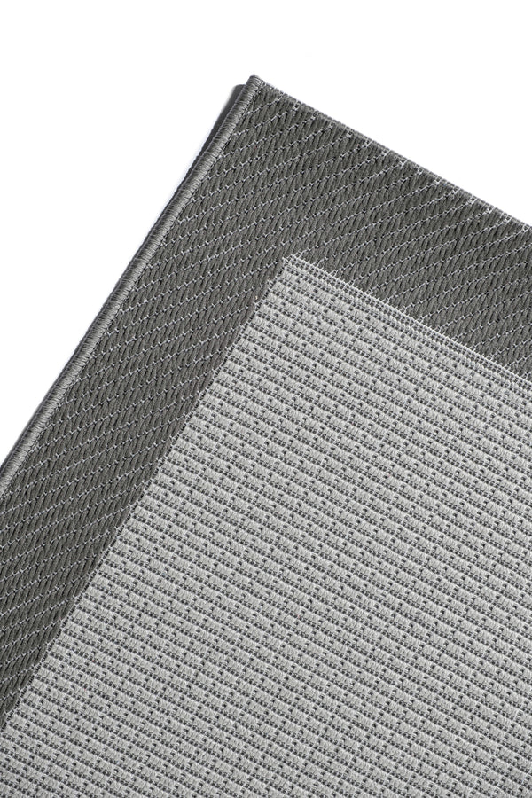 Sisal Modern SSL 04 Anthracite Grey Jüt Kilim