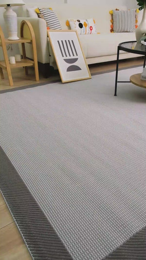 Sisal Modern SSL 04 Anthracite Grey Jüt Kilim